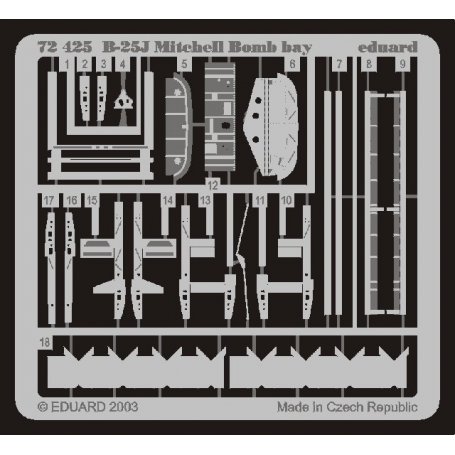 B-25J bomb bay HASEGAWA