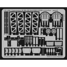 Eduard 1:72 Elementy zewnętrzne do Lancaster B Mk.III Dambuster dla Hasegawa