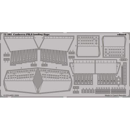 Canberra PR.9 landing flaps AIRFIX