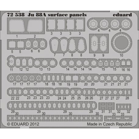 Ju 88A surface panels S.A. REVELL