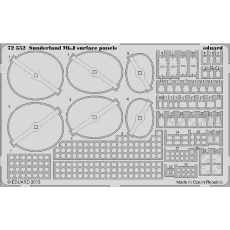 Sunderland Mk.I surface panels ITALERI