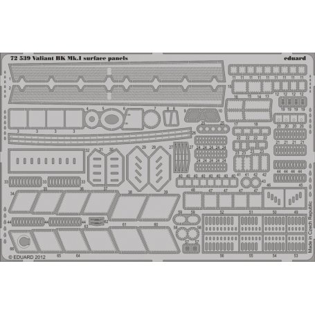 Eduard 1:72 Valiant BK.MK.I surface panels S.A. AIRFIX