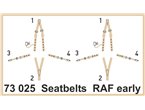 Eduard 1:72 Seatbelts for early RAF / SUPERFABRIC