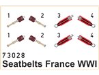 Eduard 1:72 Seatbelts for French airplanes WWI / SUPERFABRIC