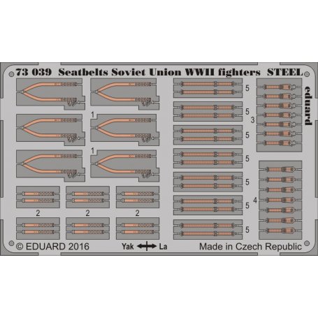 Seatbelts Soviet Union WWII fighters STEEL