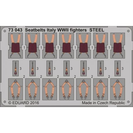 Seatbelts Italy WWII fighters STEEL