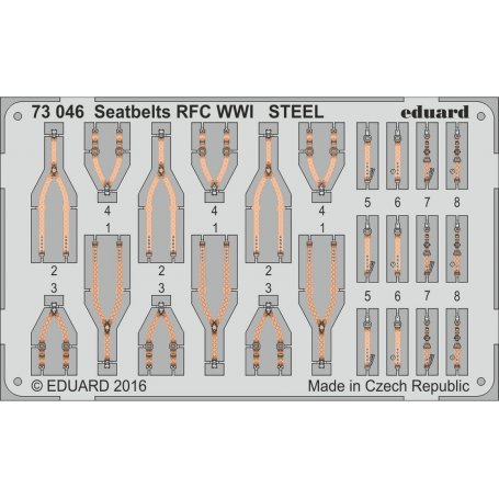 Seatbelts RFC WWI STEEL