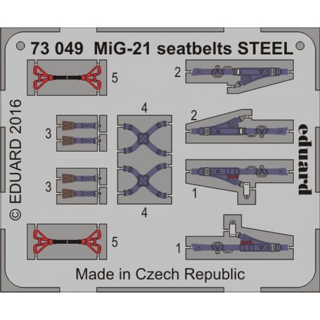 MiG-21 seatbelts STEEL