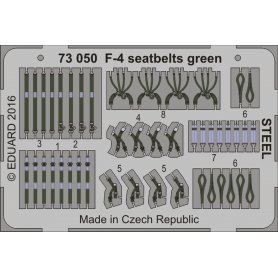 F-4 seatbelts green STEEL