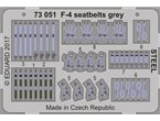 Eduard 1:72 Grey seatbelts for F-4 / STEEL