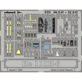 Eduard 1:72 Elementy wnętrza do Heinkel He-111 H-6 dla Hasegawa