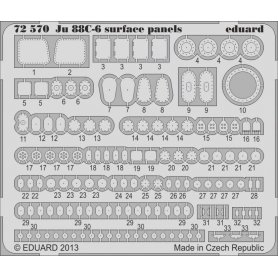 Ju 88C-6 surface panels S.A. REVELL