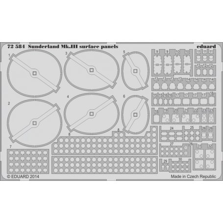 Sunderland Mk.III surface panels Italeri