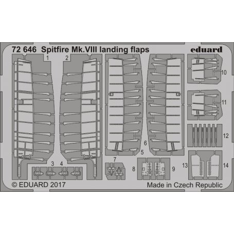 Spitfire Mk.VIII landing flaps EDUARD