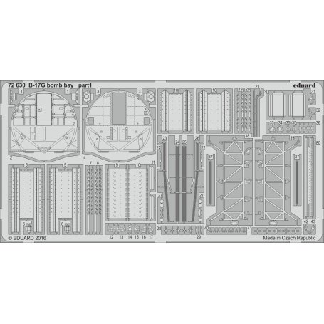 B-17G bomb bay AIRFIX A08017