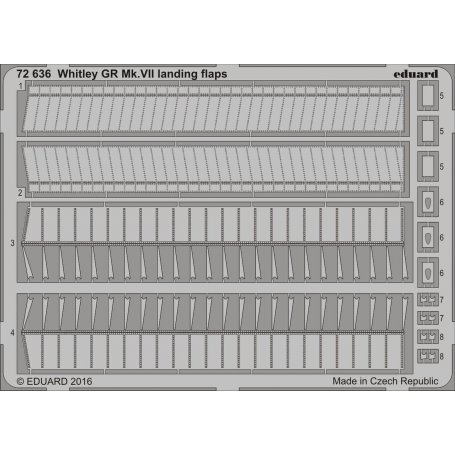 Whitley GR Mk.VII landing flaps AIRFIX A09009