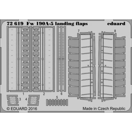 Fw 190A-5 landing flaps EDUARD 70115