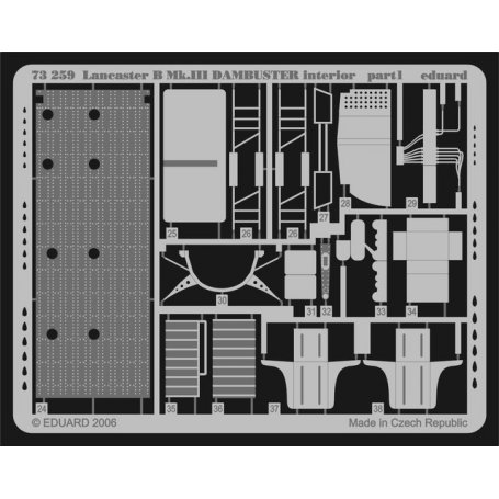 Lancaster B Mk.III Dambuster interior HASEGAWA