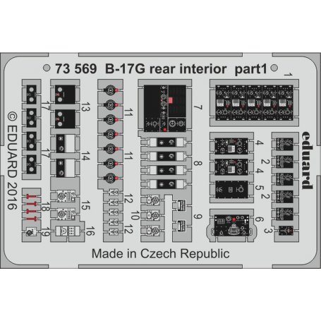 B-17G rear interior AIRFIX A08017