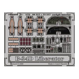 B-24D front interior S.A. HASEGAWA