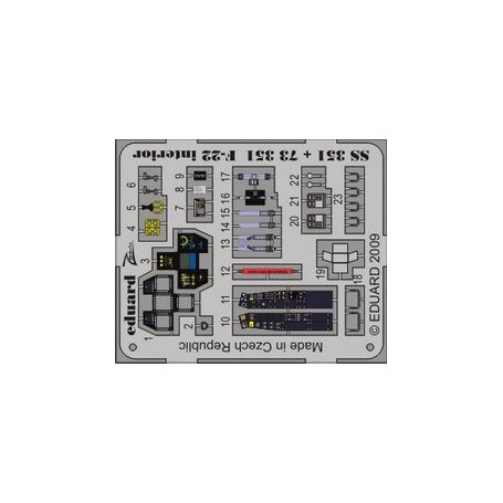 F-22 interior S.A. HOBBY BOSS