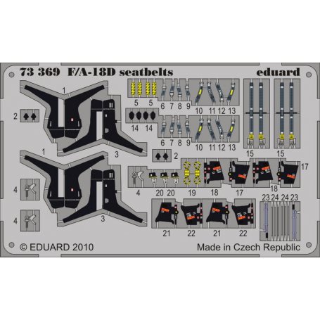 Eduard 1:72 F/A-18D seatbelts dla ACADEMY