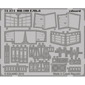 Eduard 1:72 Dh-100 F.Mk.6 dla Amodel