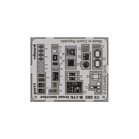 B-17G front interior REVELL