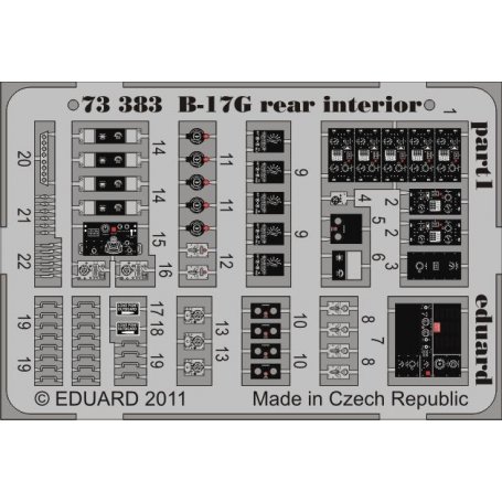 B-17G rear interior REVELL