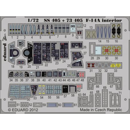 F-14A interior S.A. HOBBY BOSS