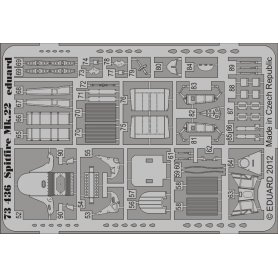Eduard 1:72 Supermarine Spitfire F Mk.22 S.A. dla Airfix