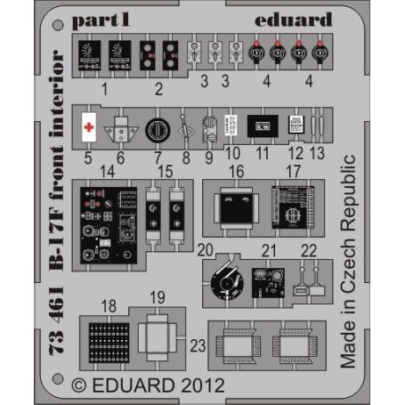 B-17F front interior REVELL