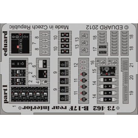B-17F rear interior REVELL