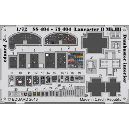 Lancaster B Mk.III Dambuster interior AIRFIX