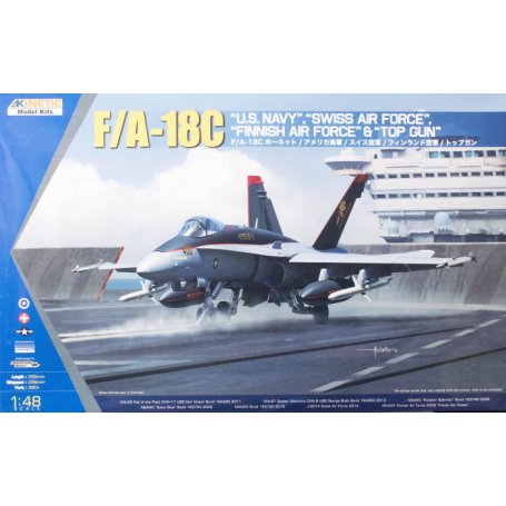 Kinetic 48031 1/48 F/A-18C US Navy, Swiss & Topgun