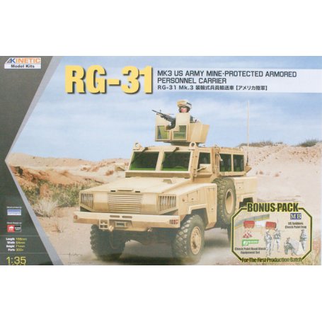 Kinetic 61012 1/35 RG-31 Mk3 Us Army