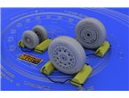 Eduard 1:48 Wheels for F-4B / N / Hasegawa 