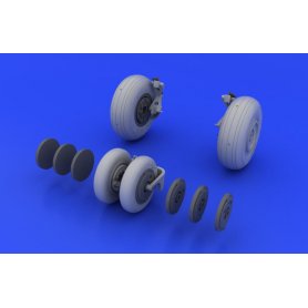 Eduard 1:48 MiG-29 wheels dla Academy i Eduard