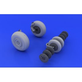 Eduard 1:48 MiG-29 wheels dla Academy i Eduard