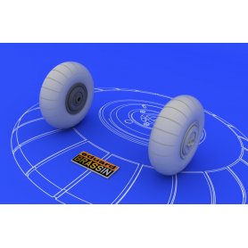 Eduard 1:48 Messerschmitt Bf-110 C/D main undercarriage wheels