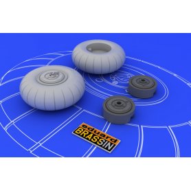 Eduard 1:48 Messerschmitt Bf-110 C/D main undercarriage wheels