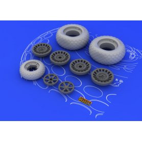 Eduard 1:48 P-61 wheels dla Great Wall Hobby