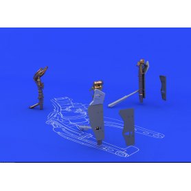 Eduard 1:48 MiG-21 undercarriage legs dla Bronze i Eduard