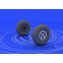 Eduard 1:48 Supermarine Spitfire wheels- 4 spoke dla Eduard