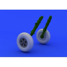 Spitfire wheels - 5 spoke, smooth tire EDUARD