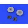 Eduard 1:48 Supermarine Spitfire wheels- 5 spoke, smooth tire dla Eduard