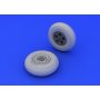 Eduard 1:48 Supermarine Spitfire wheels- 5 spoke, smooth tire dla Eduard