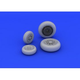 Eduard 1:48 F-104 undercarriage wheels late dla Hasegawa 1195