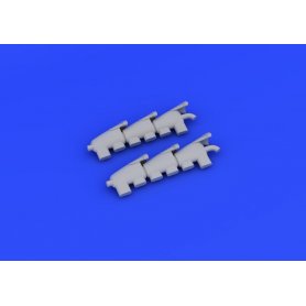 Eduard 1:48 Supermarine Spitfire Mk.V exhaust stacks fishtail dla Airfix