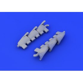 Eduard 1:48 Supermarine Spitfire Mk.V exhaust stacks fishtail dla Airfix